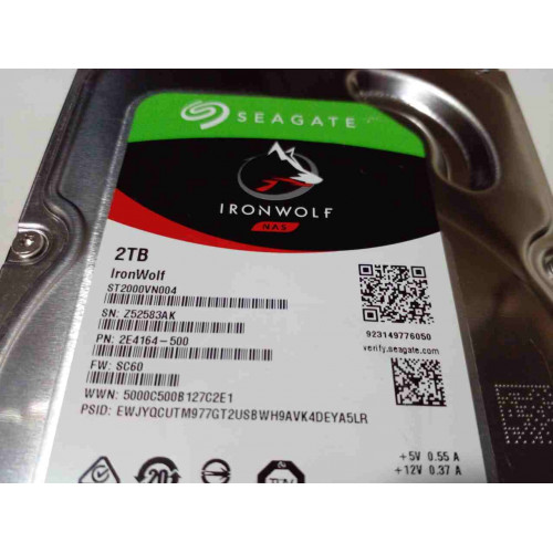 HD PC 2Tb Seagate IronWolf NAS ST2000VN004 Sata III 5900 RPM 64Mb